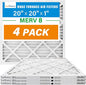 LotFancy 20x20x1 Air Filter MERV 8 4-Pack, Electrostatic Pleated Furnace & AC by LotFancy