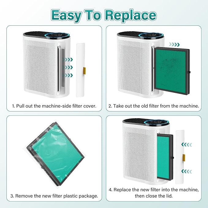 2 Pack MK04 Air Filter Replacement - Image 9