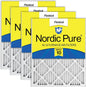 Nordic Pure 14x30x1 Pleated MERV 10 Air Filters 4 Pack by NordicPure