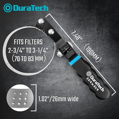DURATECH Small Swivel Oil Filter Wrench，5 Gear Adjustment Oil Filter Removal - Image 2
