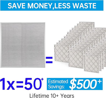UBeesize 24x24x1 Reusable Electrostatic Air Filter HVAC AC Furnace Filter - Image 2