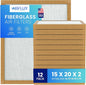 Fiberglass Air Filter -15x20x2Air Filter 12 Pack by Unknown