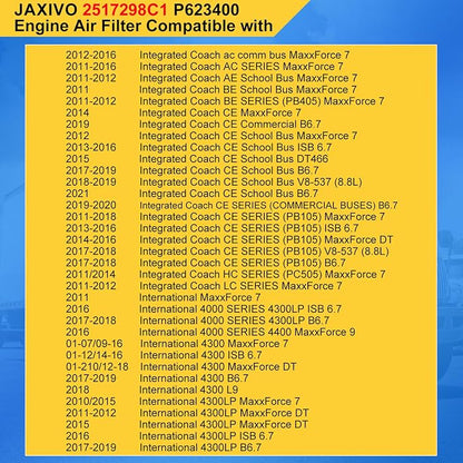 2517298C1 Engine Air Filter for 08-18 International Durastar 4300 4300LP - Image 2
