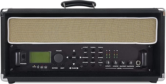 Sound Town Vintage 4U Amp Rack Case, 12.5" Depth with Rubber Feet, Dust Cover, Kickstand, Black (STVRC-4BK)