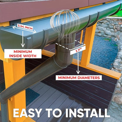 Gutter Guard, 304 Stainless Steel Roof Drain Cover, Anti-Clogging Filter - Image 4