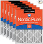Nordic Pure 16x25x4 Pleated Air Filters MERV 15 Plus Carbon 6 Pack by NordicPure