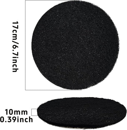 6PCS 6.7” Round Compost Bin Charcoal Filters, 0.4” Thick Activated Carbon - Image 2