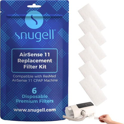 Snugell Disposable AirSense 11 CPAP Filters – 6-Pack– Designed by Snugell