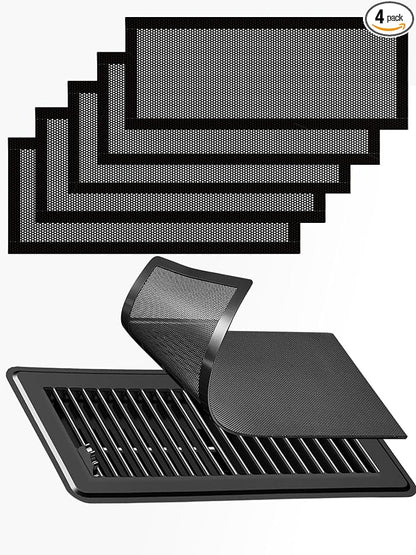 6-Pack Black Magnetic Vent Covers 7x11 Inch by Unknown