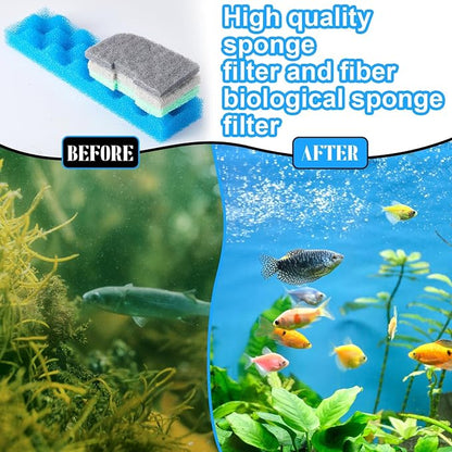 20 Pcs Aquarium Filters Replacement Filter Media Kits Compatible - Image 3