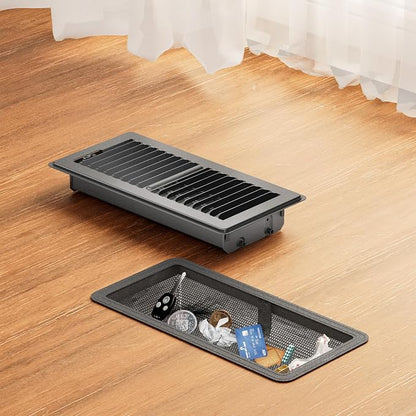 Floor Register 4 x 10 Inch, HG Power Heavy Duty Floor Vent Covers by HGPOWER