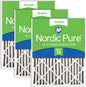 Nordic Pure 16x20x2 Pleated MERV 13 Air Filters 3 Pack by NordicPure