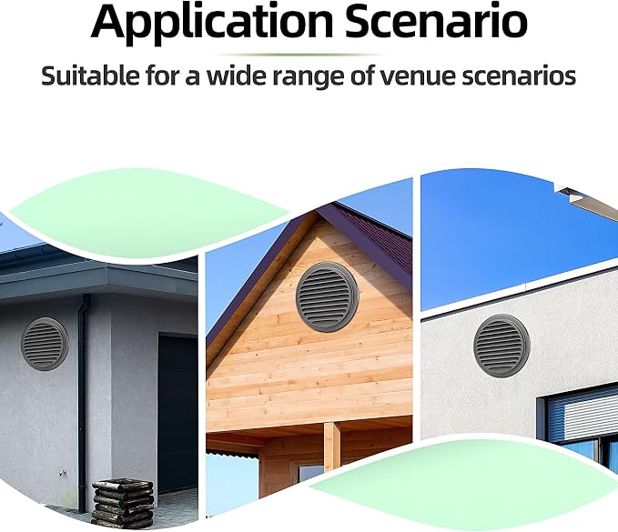 4" in Heavy Duty Thickened 304 Stainless Steel Air Vent Cover Louvered Grille - Image 6