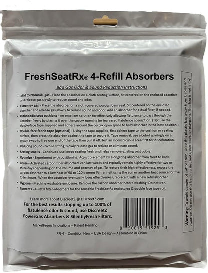 FreshSeatRx 4-Refill Filters fit FS-4 enclosures. Activated Charcoal, Chemical - Image 9