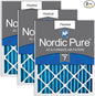 Nordic Pure 20x25x2 Pleated MERV 7 Air Filters 3 Pack by NordicPure