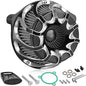 High Flow Air Cleaner Intake Filter Kit Air Filters Cover Drift Style by Eumti