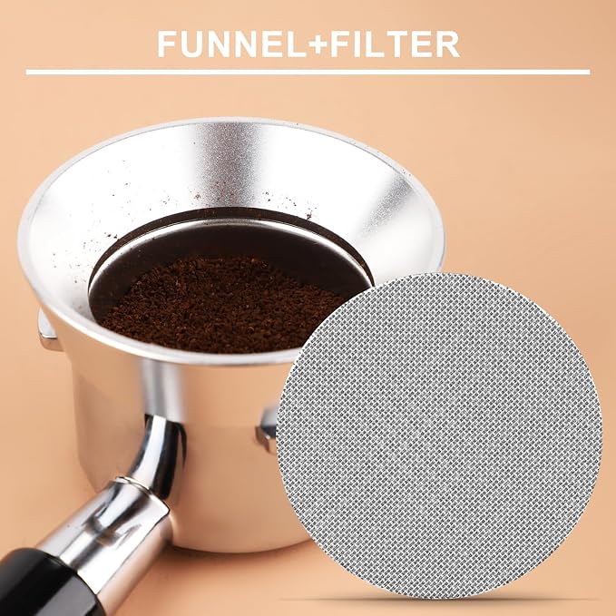 54mm12 Magnetic Dosing Funnel, Espresso Dosing Funnel Aluminum Magnetic - Image 3