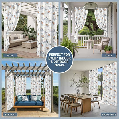 Cartoon Animals Outdoor Curtains - Image 8