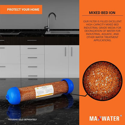Max Water Mixed Bed Ion Exchange RODI Aquarium Filter Resin Replacement - Image 5