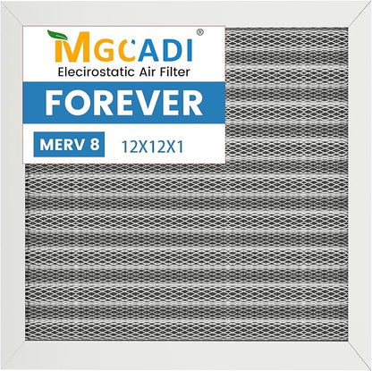 12x12x1 HVAC Furnace Air Filter, Lasts a Lifetime, the Last HVAC Filter You by MGCADI