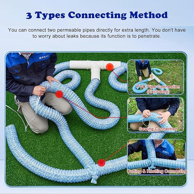 French Drain Pipe for Lawn, L 3ft) - Image 2