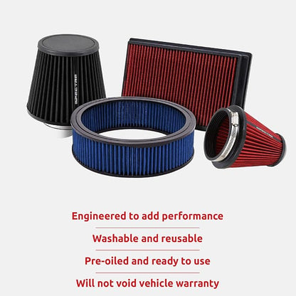 Spectre Universal Clamp-On Air Filter: High Performance, Washable Filter: Round - Image 2