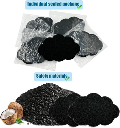 12-Pack Universal Stick-on Trash Can Odor Absorbing Filters, Activated Charcoal - Image 3