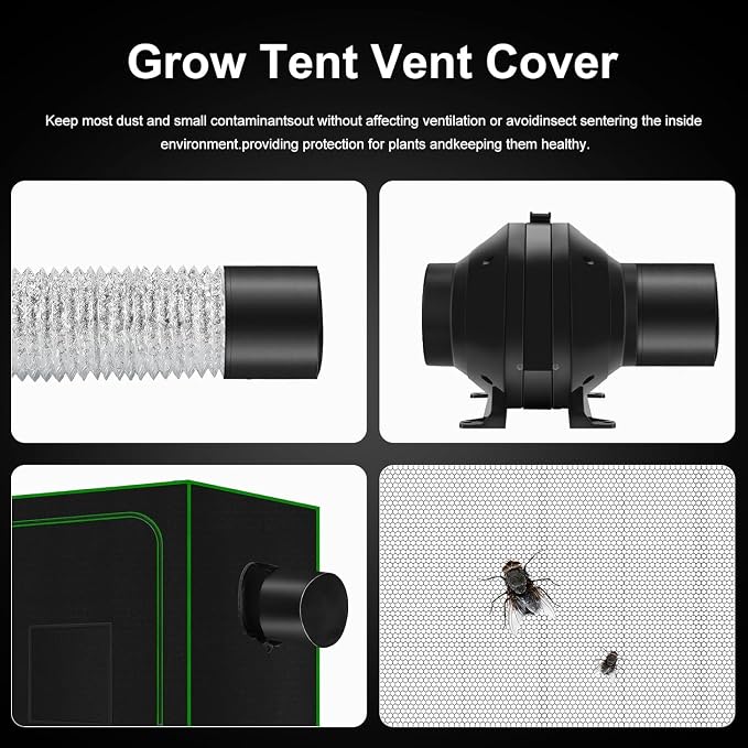 MELONFARM Air Filtration Kit 6", Built-in 14cm Fan Low Nois Carbon Filter - Image 5