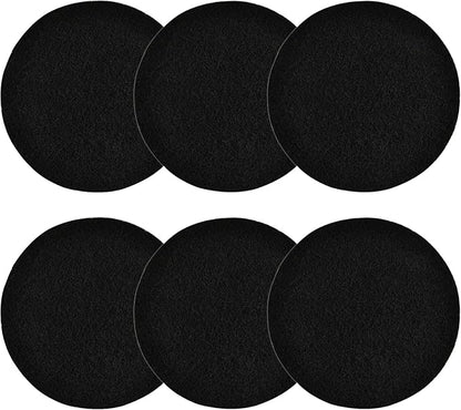 6Pcs 6.5 Inch Charcoal Filters for Kitchen Compost Bin, Replacement Activated by KingBra