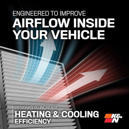 K&N LIFETIME Cabin Air Filter: Premium, Clean Air - Image 5