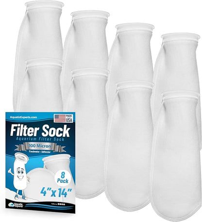 Aquatic Experts 4 inch Ring 100 Micron Felt Filter Sock by AquaticExperts
