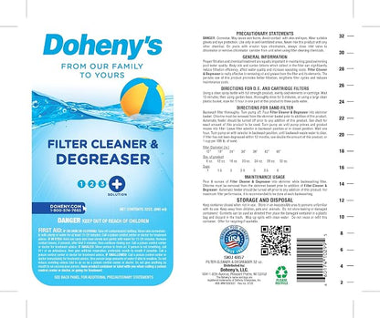 Doheny's Pool Filter Cleaner Degreaser | 100% Professional-Grade | Prevents - Image 3