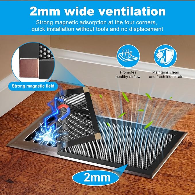 4-Pack 5"x13" Powerful Magnetic Vent Covers - Image 3