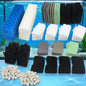 NewKe 52 Pack Filter Media Kit for Fluval 406/407 Canister Filters, Replacement by NEWKE