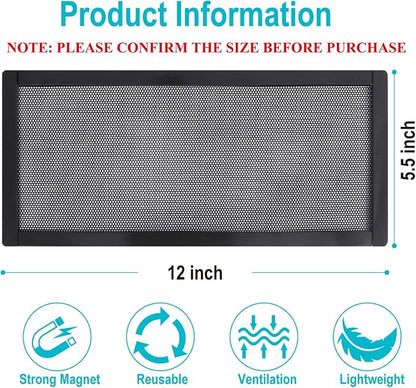 Magnetic Floor Register Vent Covers, 5.5 x 12 Inch Air Vent Filter Mesh - Image 2