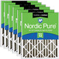Nordic Pure 20x20x4 Pleated Air Filters MERV 13 Plus Carbon 6 Pack by NordicPure