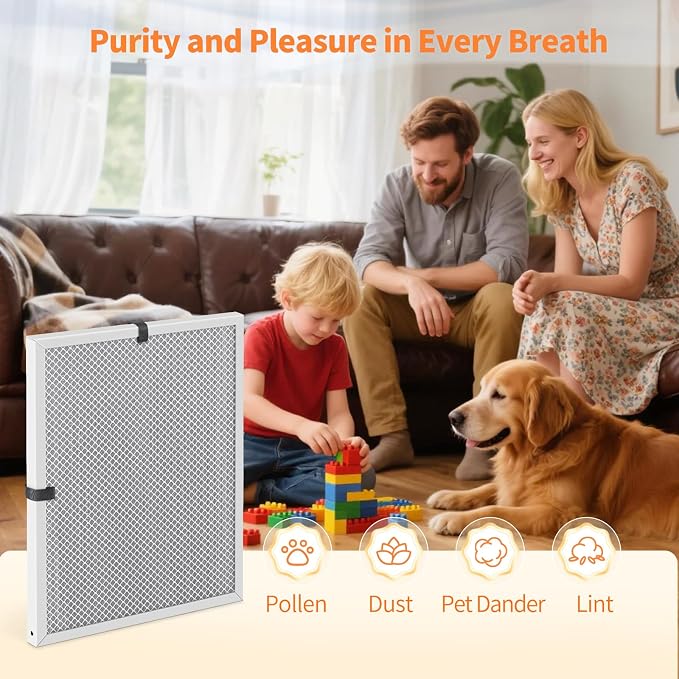 2-Pack 20x24x1 MERV 8 Reusable & Washable Electrostatic Air Filters - Image 7