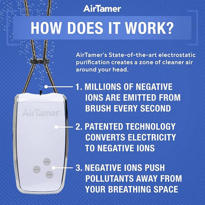 AirTamer A320W Rechargeable Personal Air Purifier, Proven Performance, Virus - Image 6