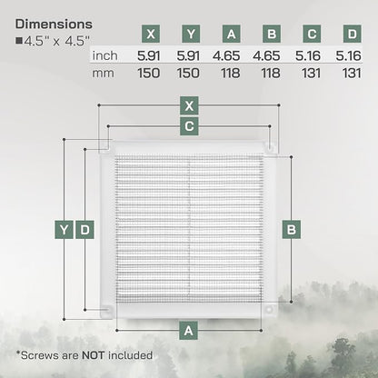 Vent Systems 4.5" x 4.5" Inch - Image 2