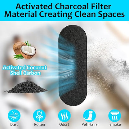 15pcs Ceiling Fan Filters for Blades Easy-Stick Strong Fixity Activated Coconut - Image 3