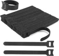 Nettbe Reusable Cable Ties, 126 PCS 6 Inches Adjustable Cord Straps Wire Organizer Cord Wrap and Hook Loop Cable Management