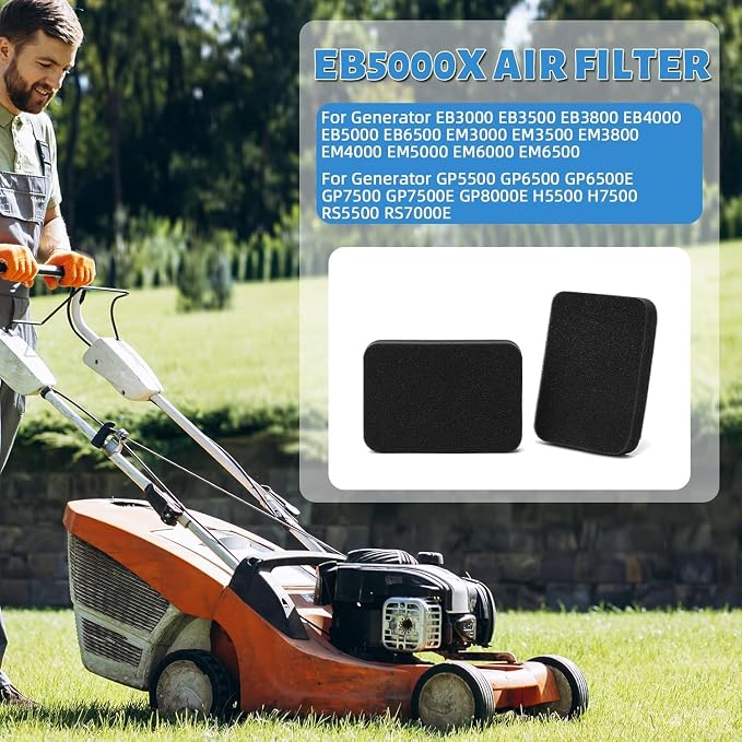 2 Pack GX390 Air Filter for Honda Generator GX340 EB5000 EB5000X EB6500 EB3500 - Image 3