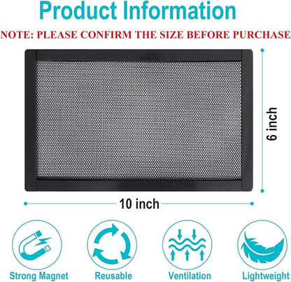 Magnetic Floor Register Vent Covers, 6 x 10 Inch Air Vent Filter Mesh, Sticky - Image 2