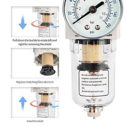 BLCH 1/4" NPT Air Compressor Regulator - Image 2