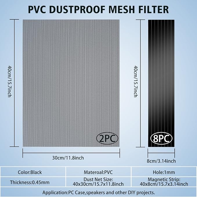 400x300mm DIY PC Case Dust Mesh Filter - Image 3