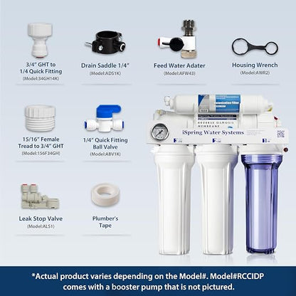 iSpring RCC1D Tankless RO/DI System, 5 Stage De-ionization Reverse Osmosis - Image 7