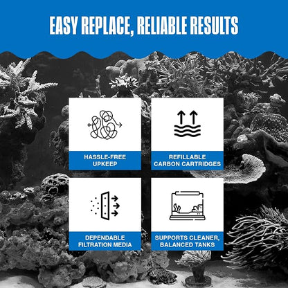 Penn-Plax Cascade 600 Filter Replacement Carbon Cartridges – Provides Chemical - Image 5