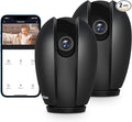 LaView Security Cameras for Home + 2X 32GB SD Cards, PT Home Security Camera System with Motion Detection, Two-Way Audio, Night Vision, Indoor WiFi Camera for Baby/pet, Alexa, USA Cloud Service