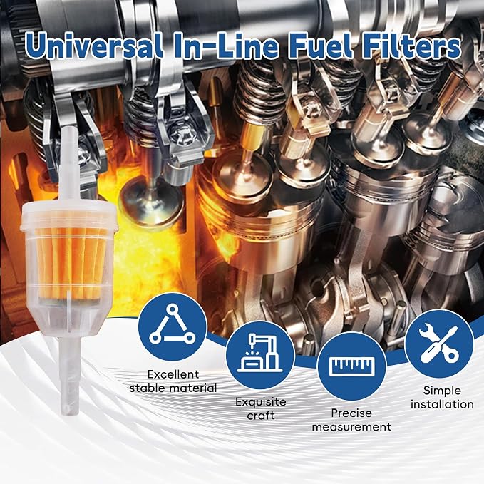 36 Pack Gas Inline Fuel Filter 1/4 x 5/16 Replacement - Image 5