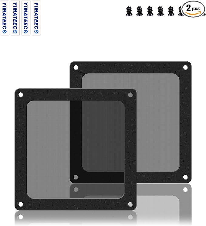 Dust Filter PC 90mm for Computer Cooler/PSU/Routers Nylon 80 Mesh, Magnetic by YIMATEECO